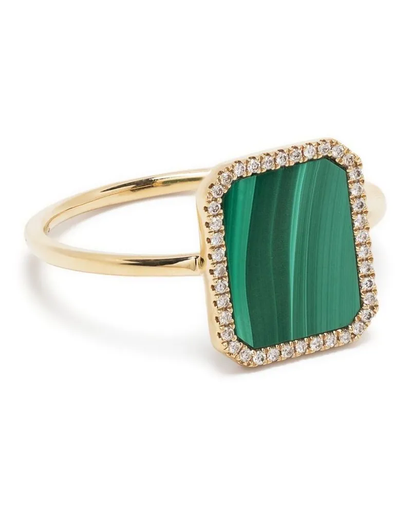 PERSEE 18kt Gelbgoldring mit Diamanten Gold