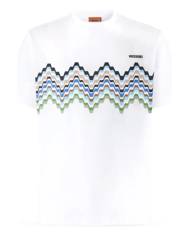 Missoni T-Shirt mit Logo-Schriftzug - Weiß Weiß