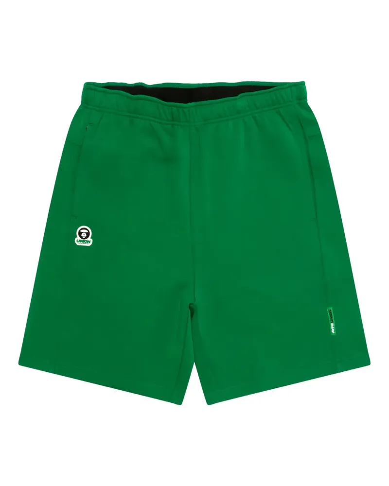 BAPE Shorts mit Logo-Stickerei - Grün Grün