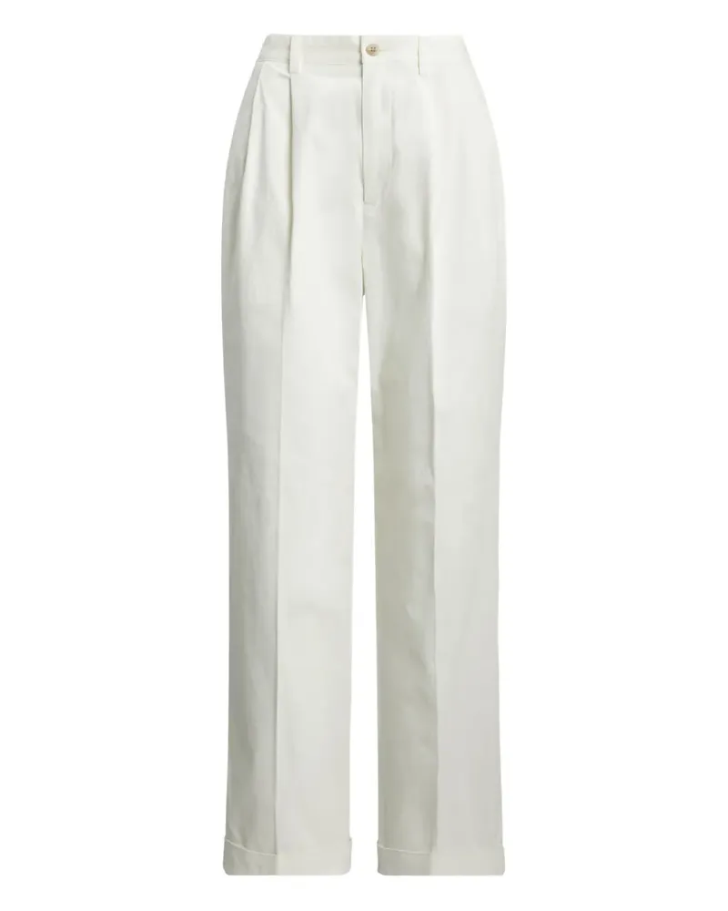 Ralph Lauren Hose mit hohem Bund - Weiß Weiß