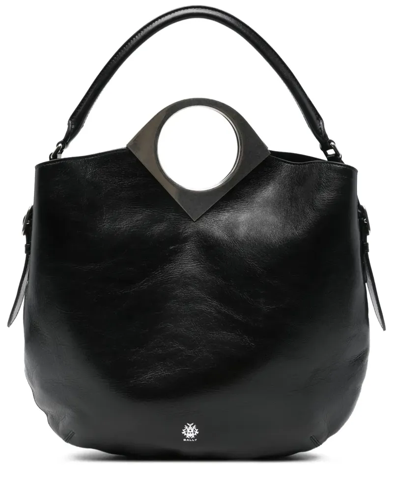 Bally Anni Moon Tote Bag mit rundem Henkel - Schwarz Schwarz