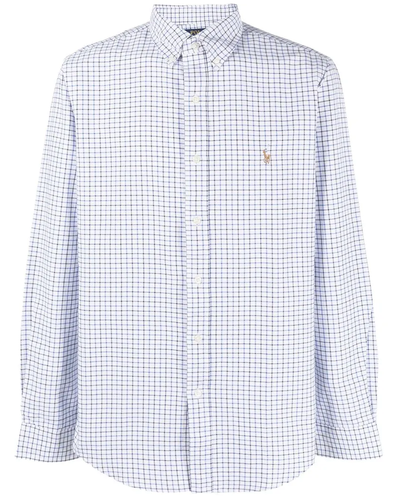 Ralph Lauren Hemd mit Gittermuster - Weiß Weiß