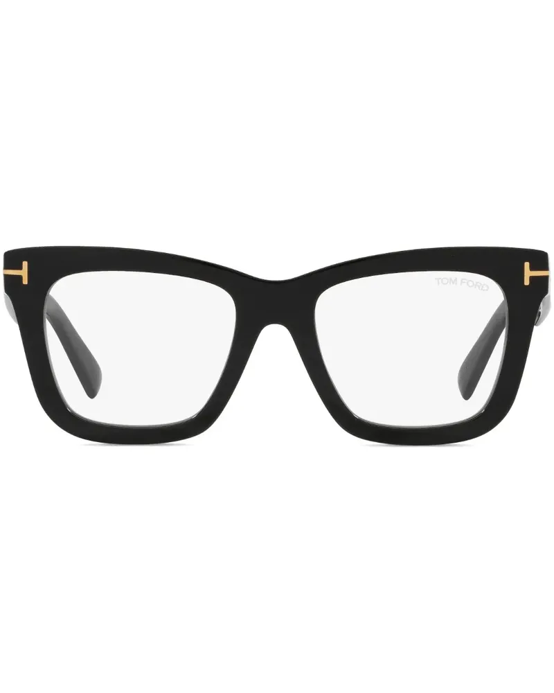 Tom Ford Brille mit eckigem Gestell - Schwarz Schwarz