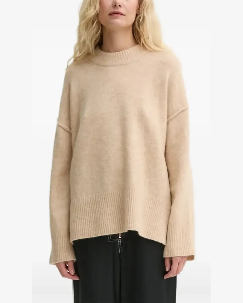 Day Birger et Mikkelsen Pullover mit Ziernaht - Braun Braun