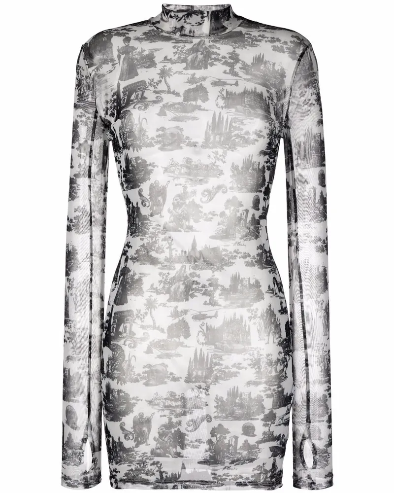 Philipp Plein En Plein Air Minikleid - Weiß Weiß