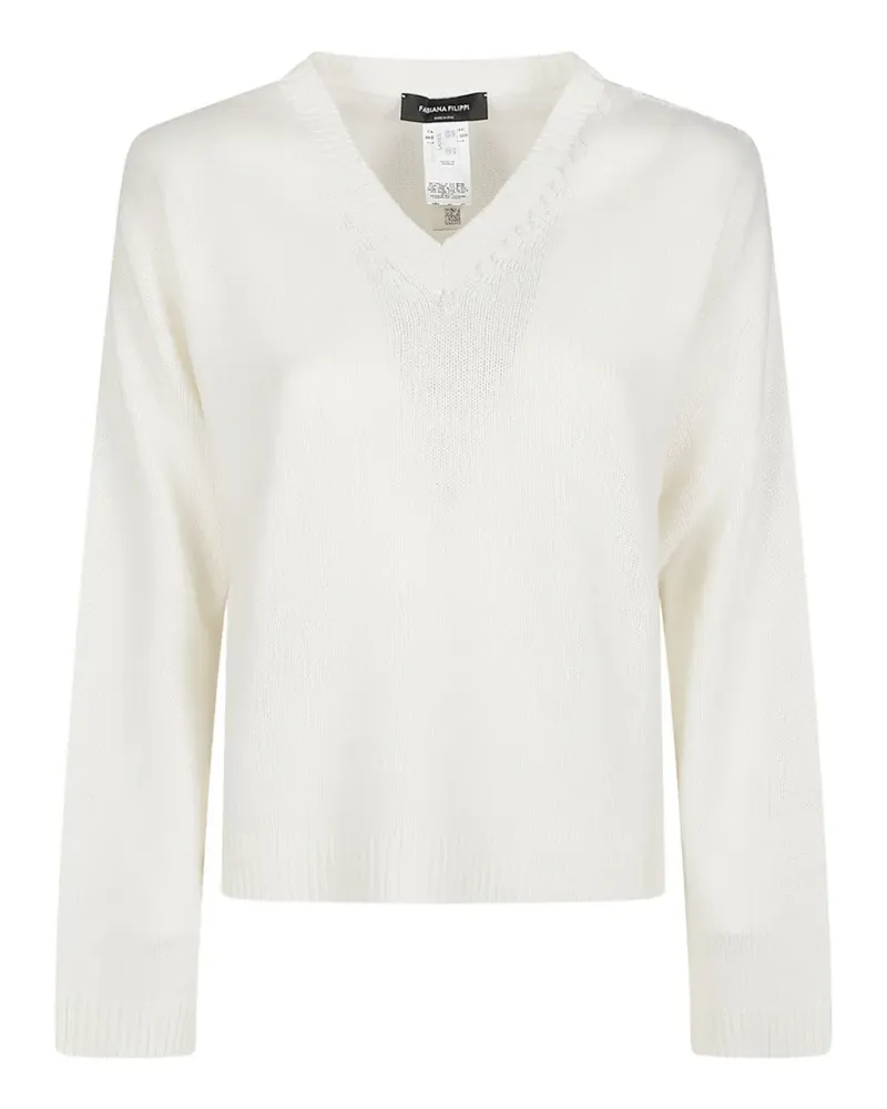 Fabiana Filippi V-neck sweater - Nude Nude