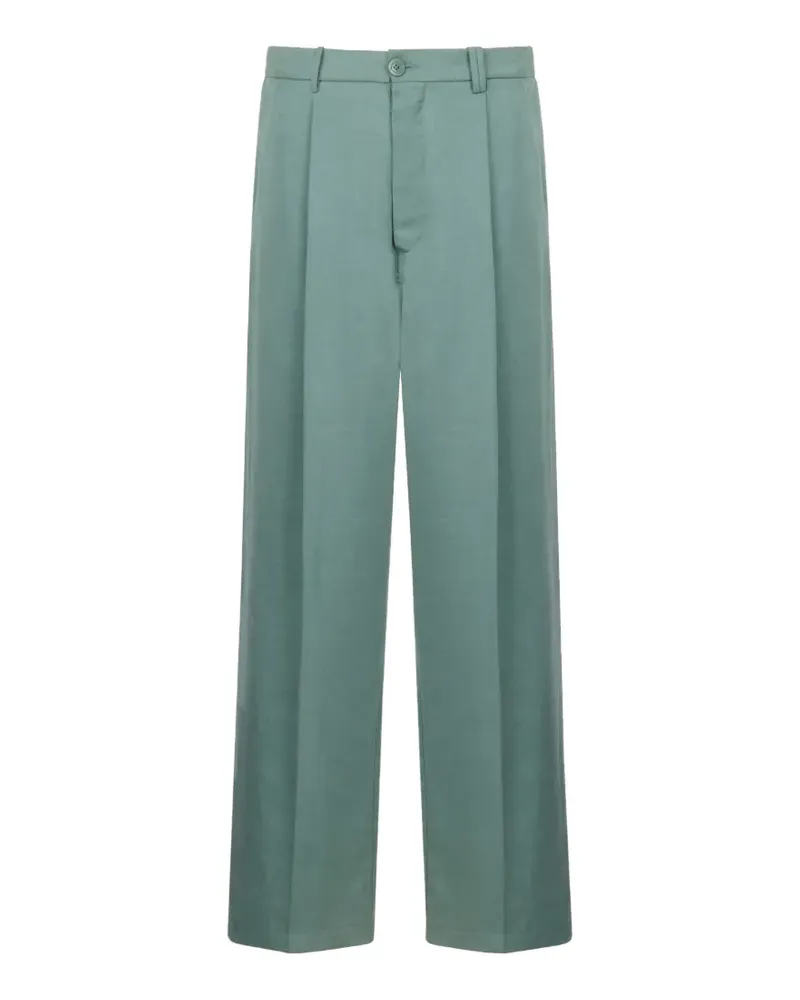 Marni Wide-Leg-Hose mit Knöpfen - Grün Grün