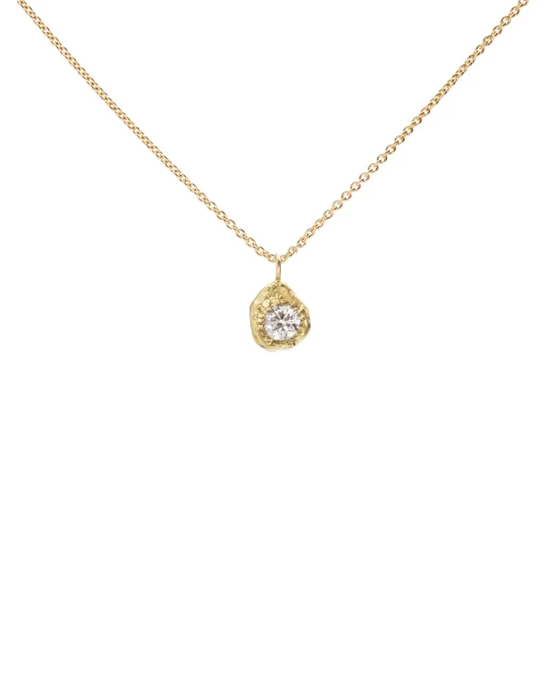 ELHANATI 18kt yellow gold Solitaire Iman pendant necklace Gold
