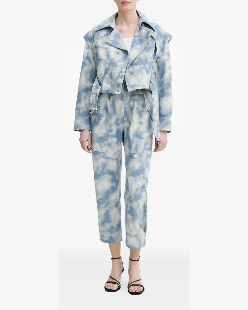IRO Jeans mit Wolken-Print - Blau Blau