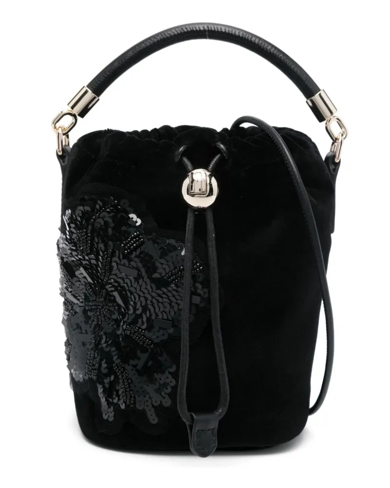 Furla Mini-Tasche aus Velours - Schwarz Schwarz