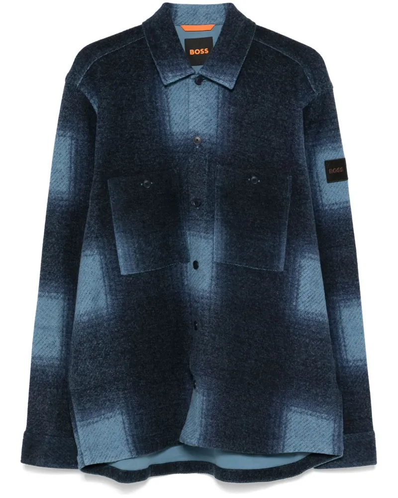 HUGO BOSS Kariertes Hemd - Blau Blau