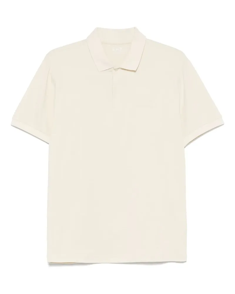 EA7 Poloshirt mit Logo - Nude Nude