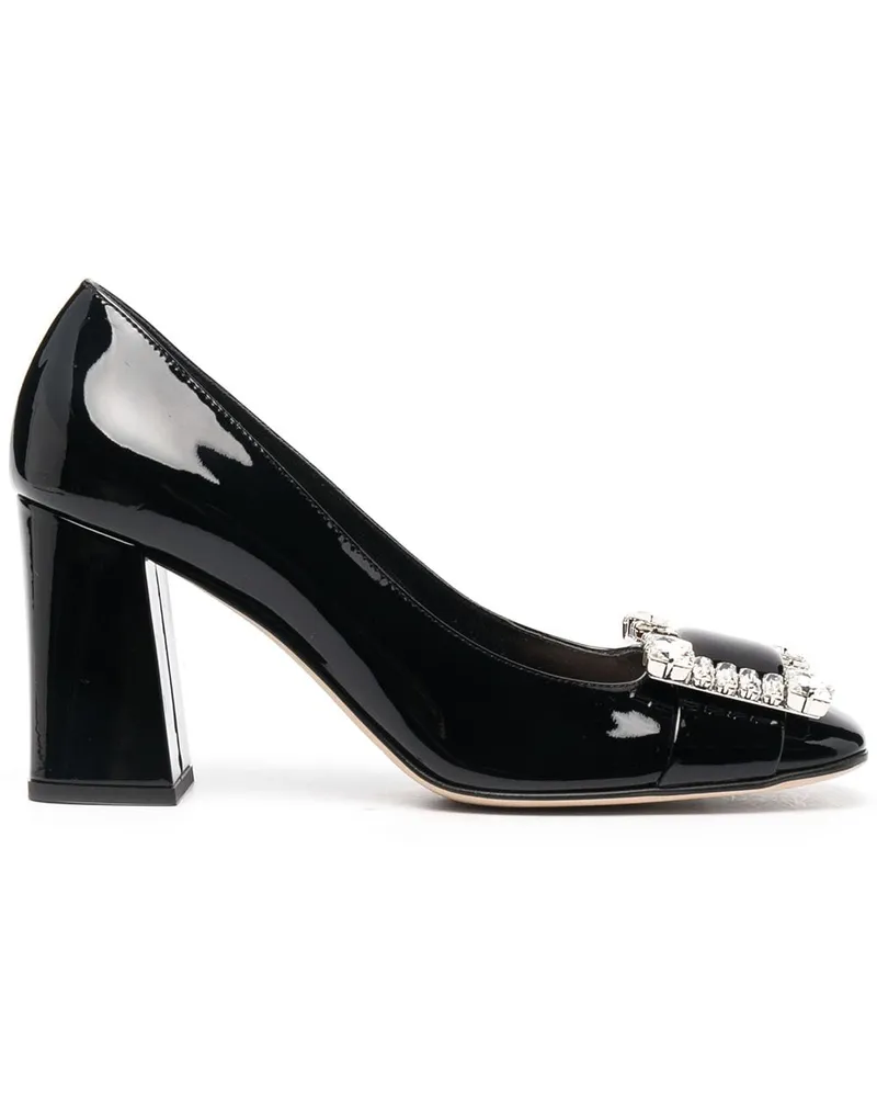 Sergio Rossi Verzierte Pumps - Schwarz Schwarz