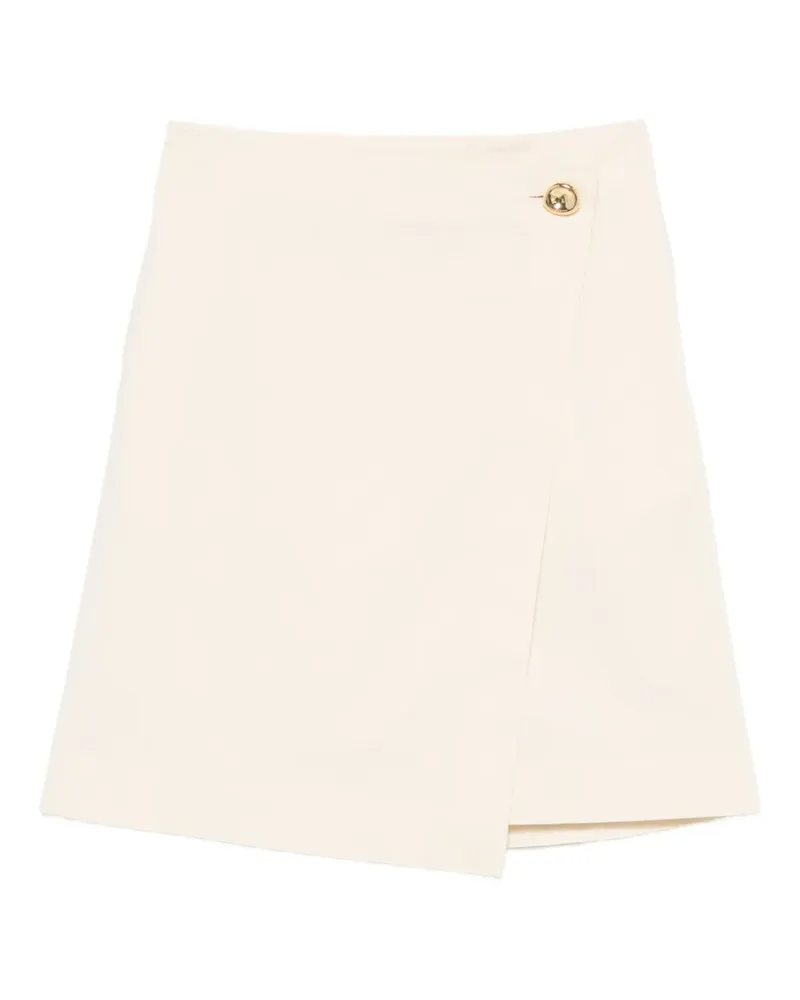 Joseph button-detail wrap skirt - Nude Nude