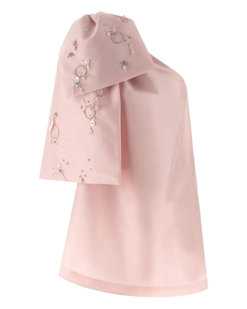 BERNADETTE Winnie Minikleid mit Schleifendetail - Rosa Rosa