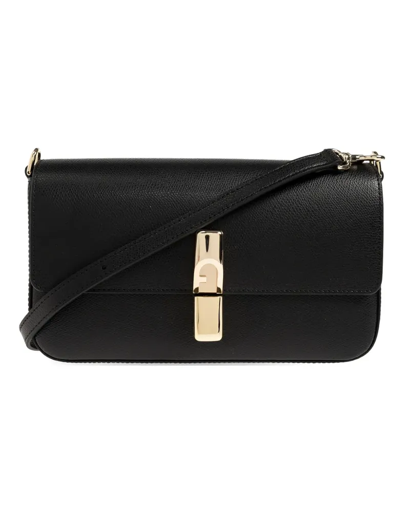 Furla Iride leather crossbody bag - Schwarz Schwarz