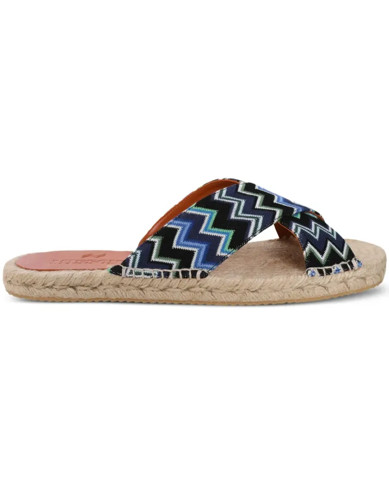 Missoni Naxos Pantoletten - Blau Blau