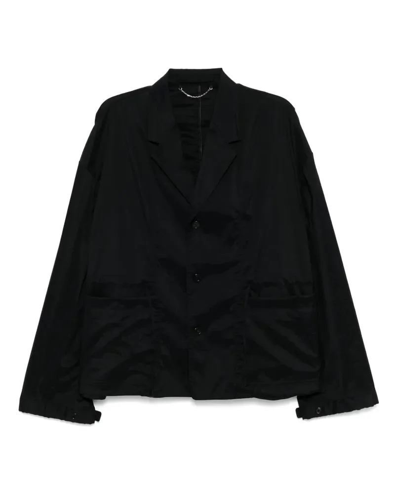 SONGZIO Blazer mit Kellerfalten - Schwarz Schwarz