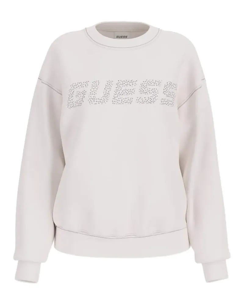 Guess embellished-logo sweatshirt - Nude Nude