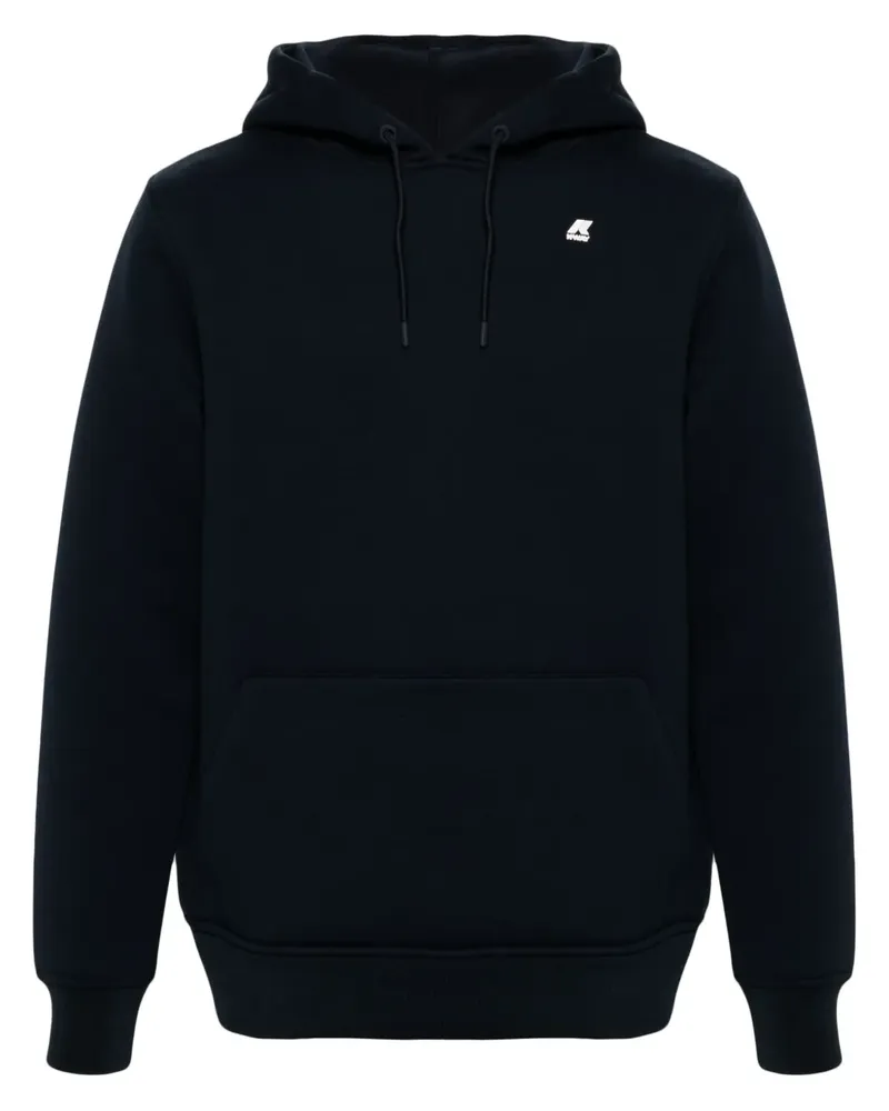 K-Way Hoodie mit Logo-Print - Blau Blau