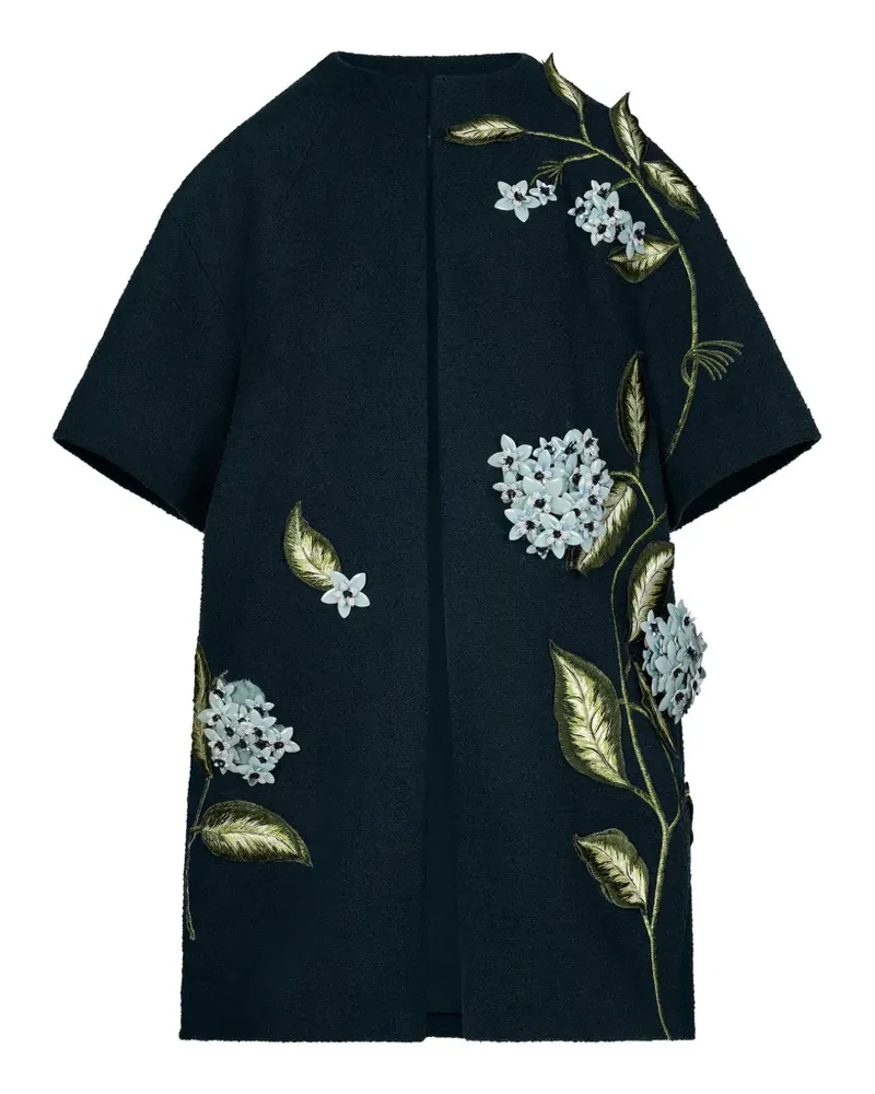 Oscar de la Renta Kurzärmeliges Cape - Blau Blau