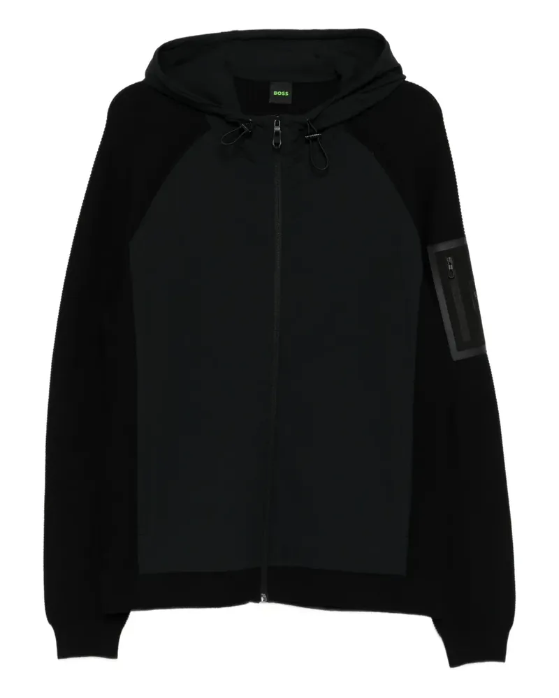 HUGO BOSS Cardigan mit langen Ärmeln - Schwarz Schwarz