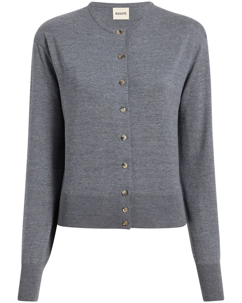 KHAITE The Jackie Cardigan - Grau Grau