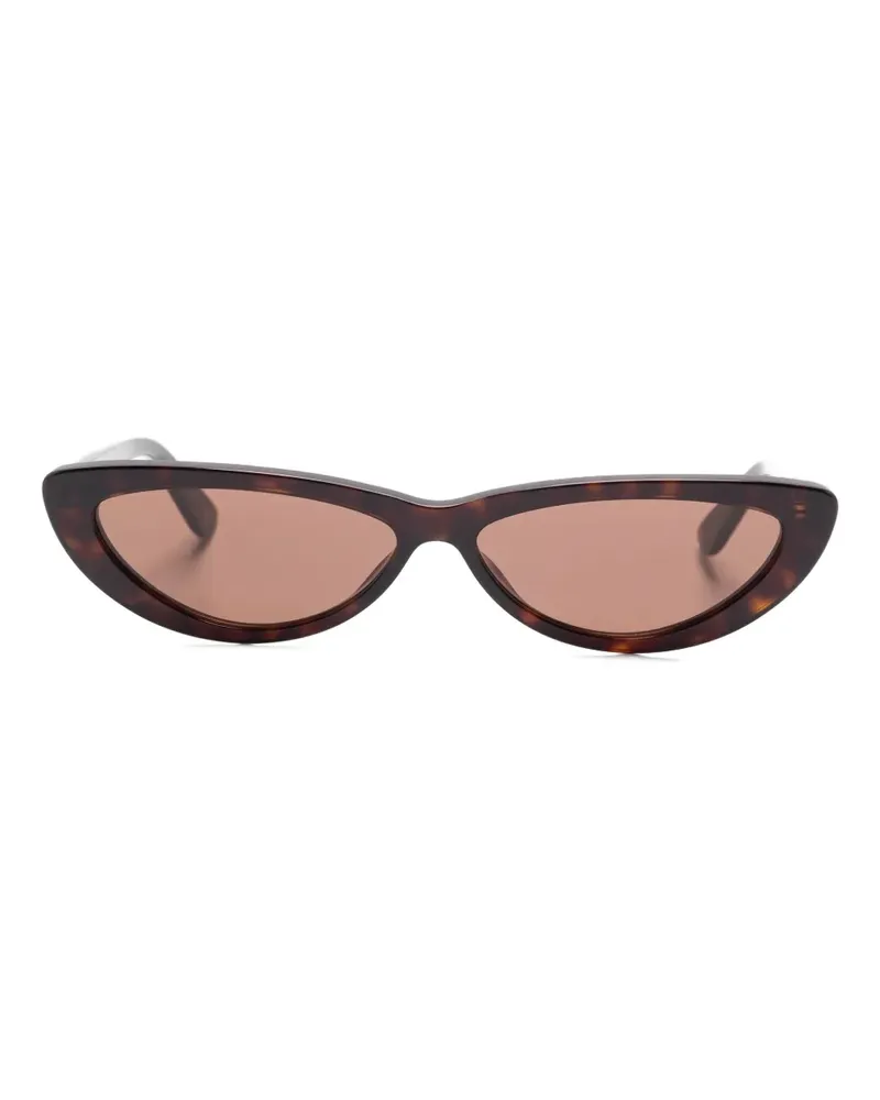 Alexander McQueen Sonnenbrille mit Cat-Eye-Gestell - Braun Braun