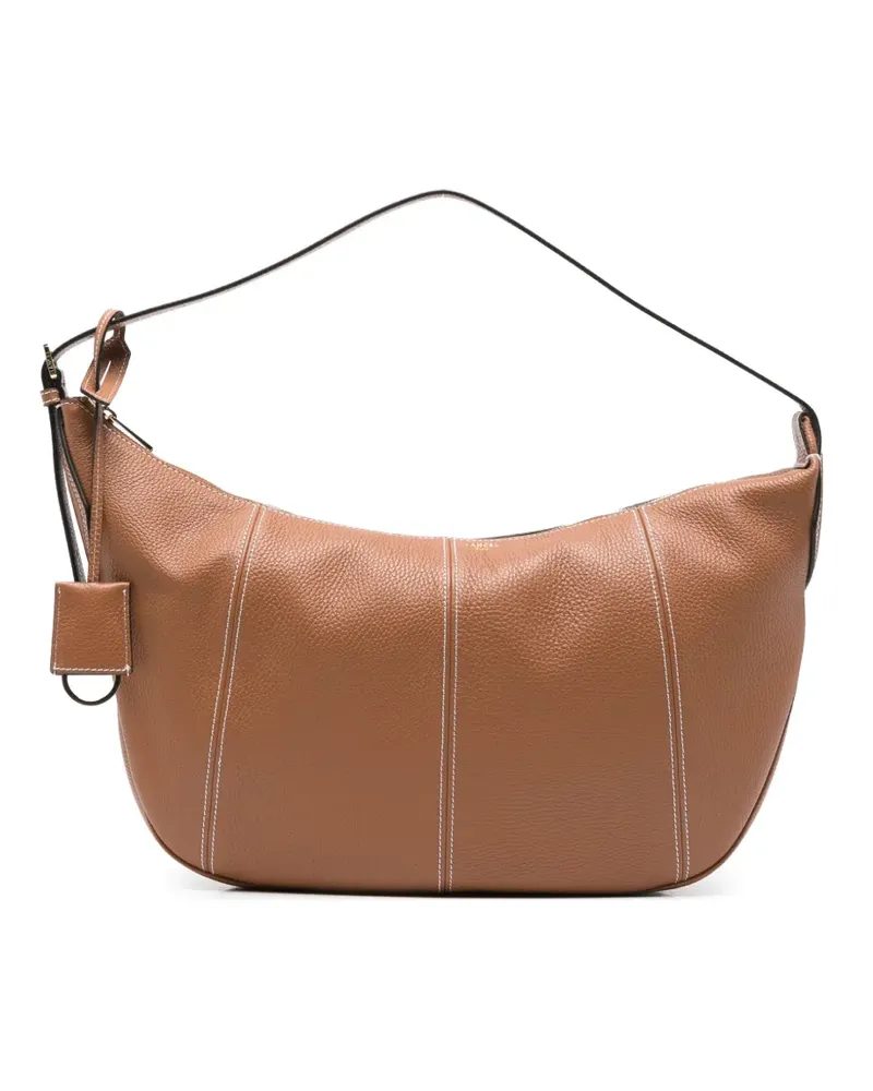 Lancel Schultertasche mit Kontrastnähten - Braun Braun