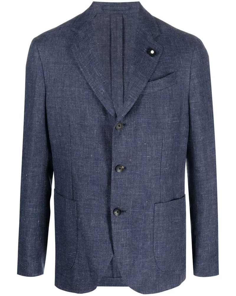 LARDINI Einreihiges Sakko - Blau Blau