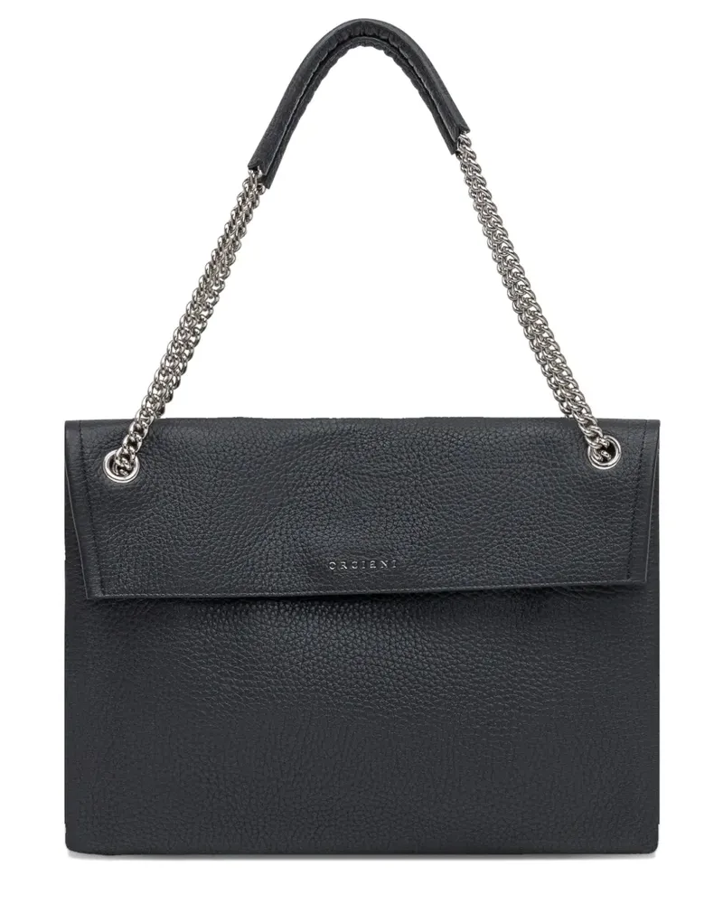 Orciani medium Venus Soft chain-strap leather shoulder bag - Schwarz Schwarz