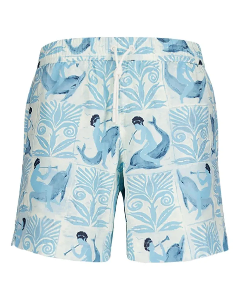 COMMAS Badeshorts mit Delfin-Print - Nude Nude