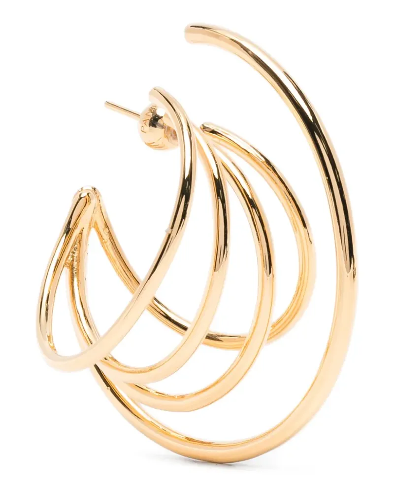 PANCONESI Große Orbit Ohrringe - Gold Gold