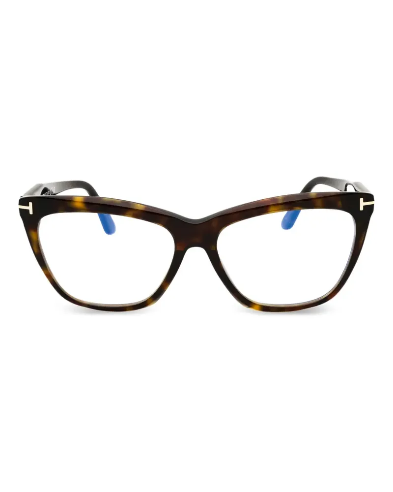 Tom Ford Cat-Eye-Brille - Braun Braun
