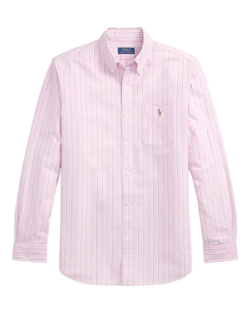 Ralph Lauren Gestreiftes Oxford-Hemd - Rosa Rosa