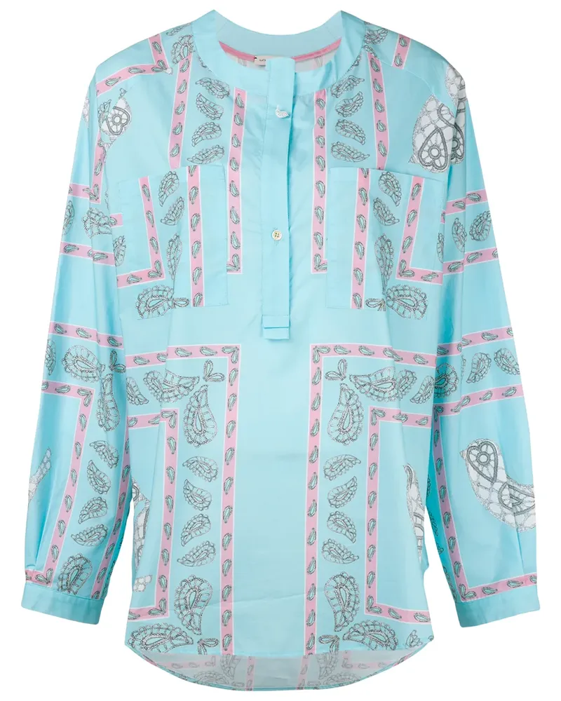 Natasha Zinko Hemd mit Print - Blau Blau