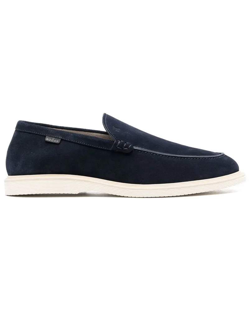 Hogan Loafer aus Wildleder - Blau Blau