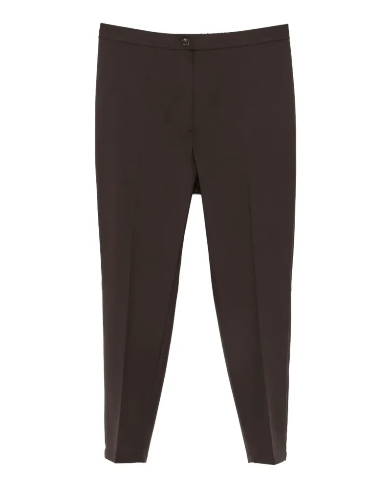 Marina Rinaldi Mrsgiro Slim-Fit-Hose mit Bügelfalten - Braun Braun