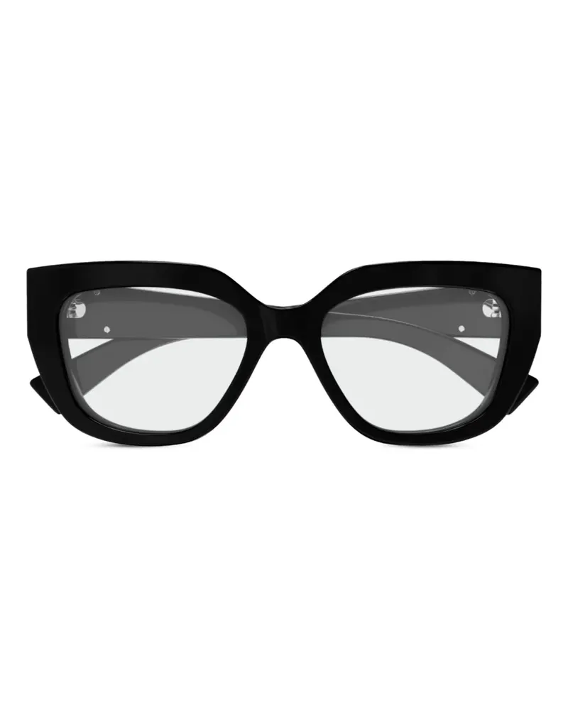 Gucci Brille mit Butterfly-Gestell - Schwarz Schwarz