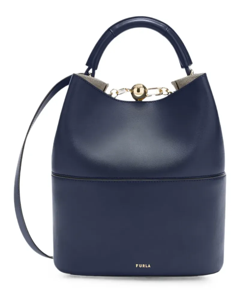 Furla Sfera Beuteltasche mit Kettendetail - Blau Blau