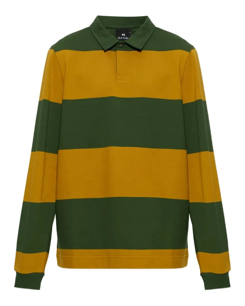 Paul Smith Gestreiftes Poloshirt - Grün Grün