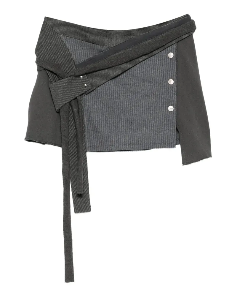 Hyein Seo wrapped mini skirt - Grau Grau