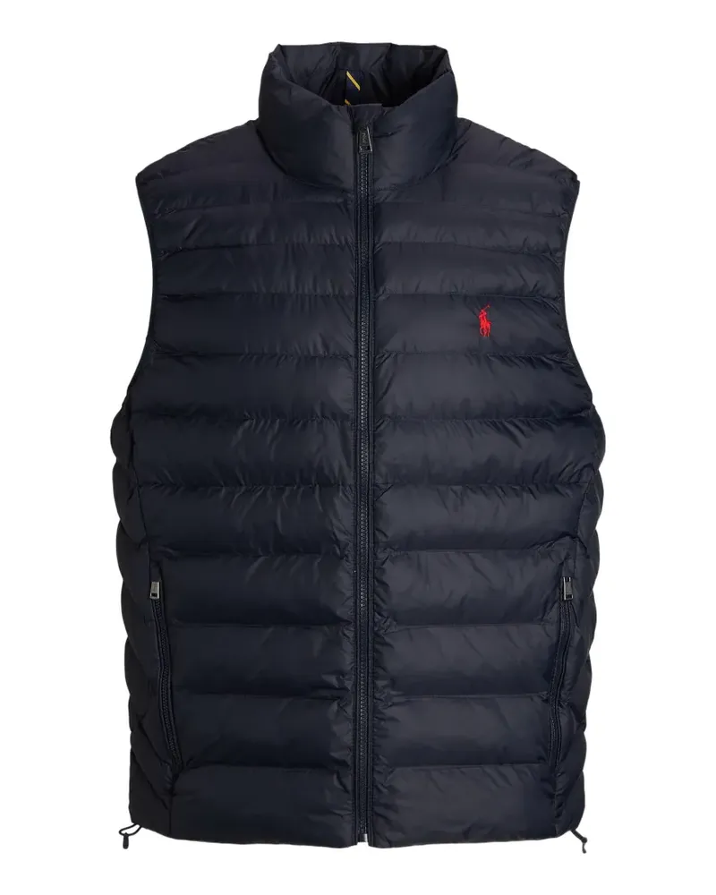Ralph Lauren logo zip waistcoat - Blau Blau