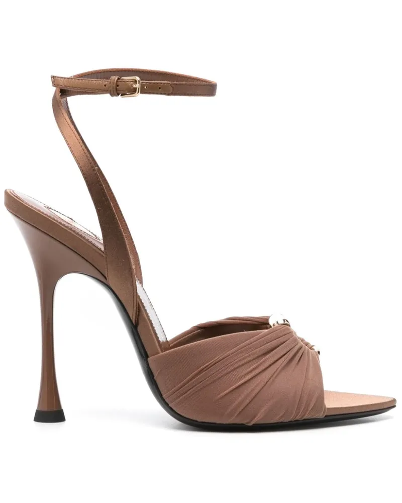 Saint Laurent Lola Sandalen 110mm - Braun Braun