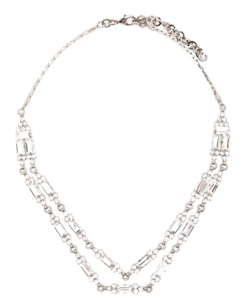 Alessandra Rich crystal-embellished necklace - Silber Silber