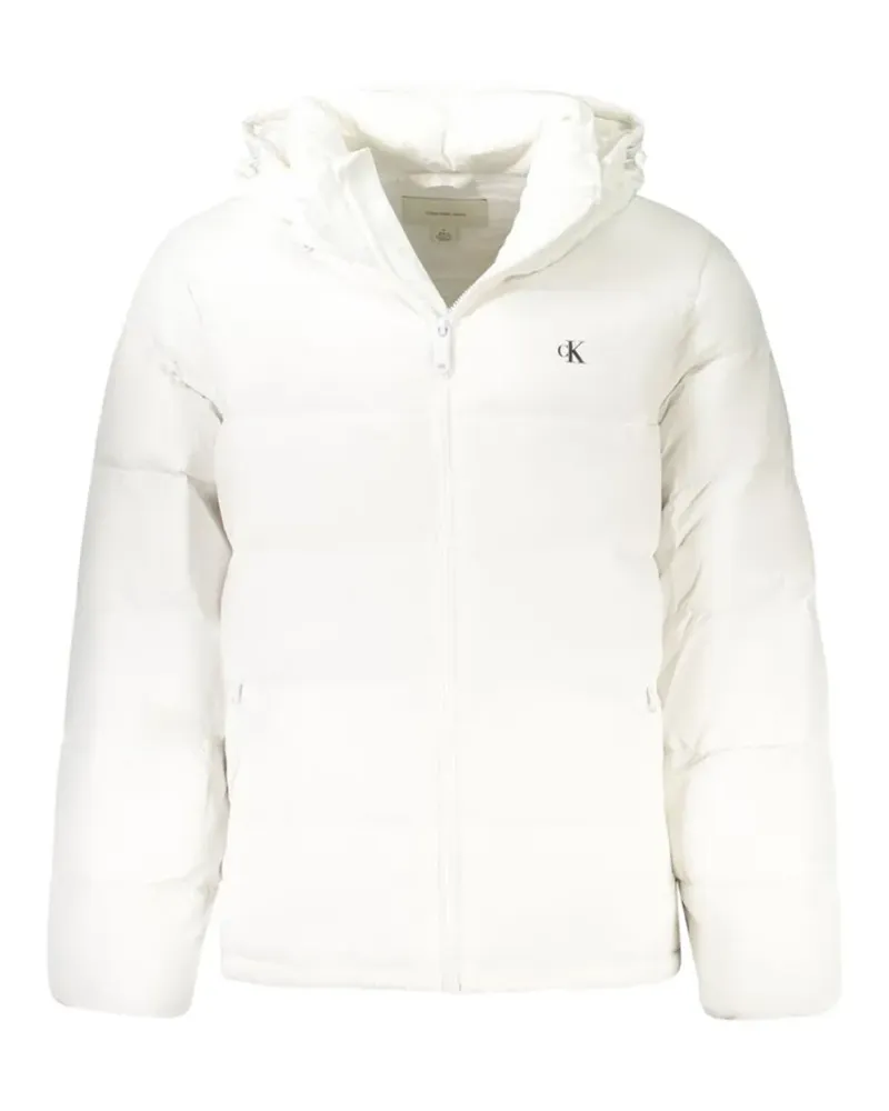 Calvin Klein padded hooded jacket - Weiß Weiß