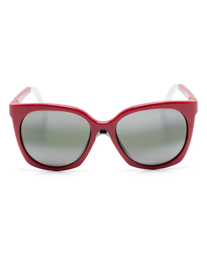 Vuarnet Sonnenbrille mit eckigem Gestell - Rot Rot