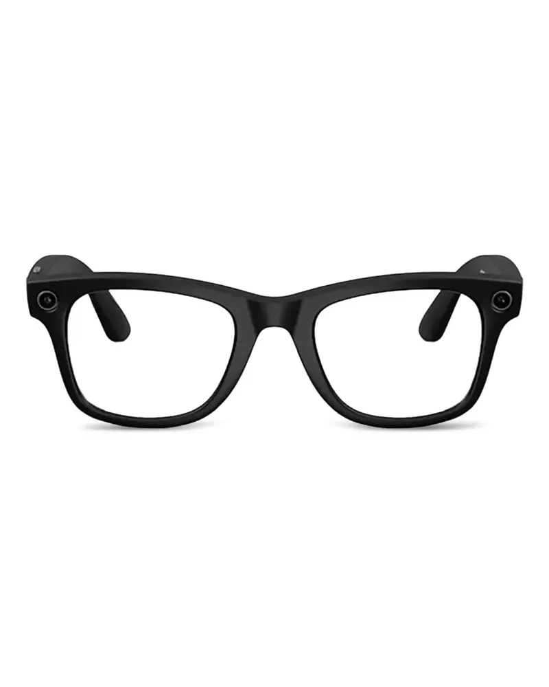 Ray Ban x Meta geometrische Wayfarer Brille - Schwarz Schwarz