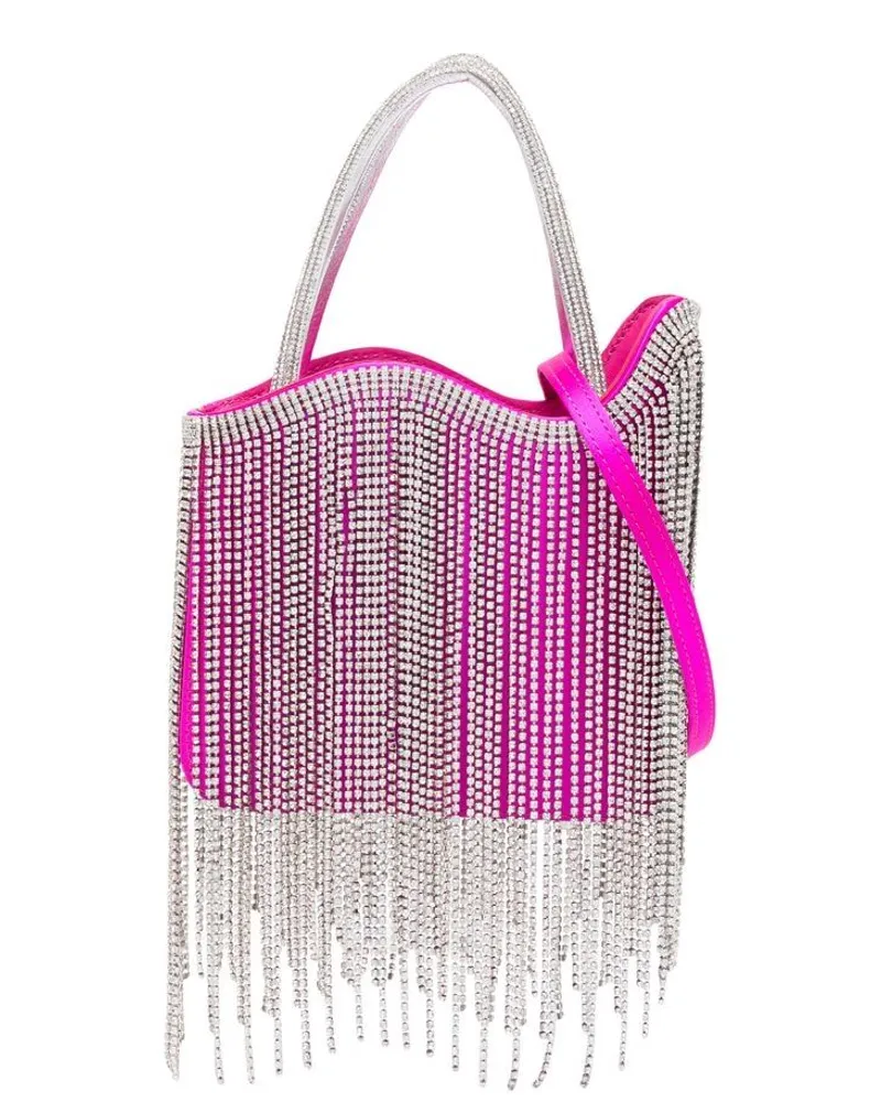 Le Silla Mini-Tasche mit Kristallfransen - Rosa Rosa
