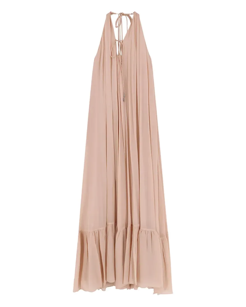 Pinko lace pleated maxi dress - Nude Nude